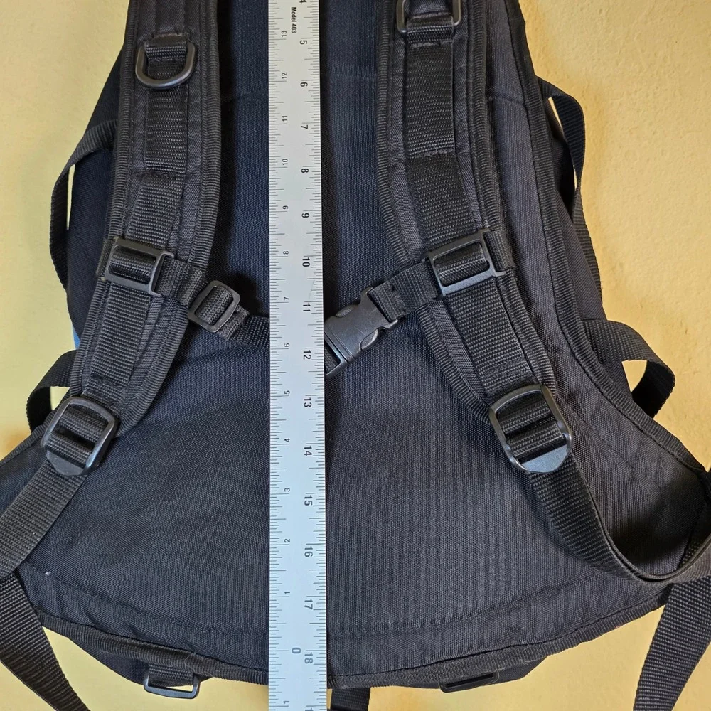 Belstaff Technical Canvas Backpack Black Blue Moto Gorpcore Utility Bag